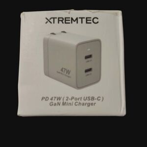 XTREMTEC PD 47W 2 Port USB-C GaN Mini Fast Charge